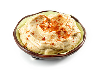 Image showing bowl of humus