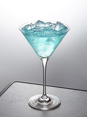 Image showing glass of iced cocktail