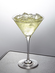 Image showing glass of iced cocktail