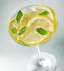 Image showing iced lemon cocktail