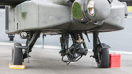 Image showing LEEUWARDEN, THE NETHERLANDS - JUN 11, 2016: Boeing AH-64 Apache 