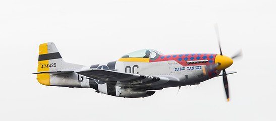 Image showing LEEUWARDEN, THE NETHERLANDS - JUNE 10: P51 Mustang displaying at