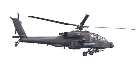 Image showing LEEUWARDEN, THE NETHERLANDS - JUN 11, 2016: Boeing AH-64 Apache 