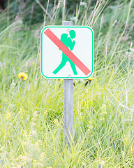 Image showing Forbidden to walk over here - Iceland