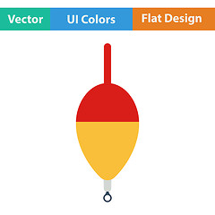 Image showing Flat design icon of float