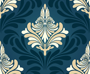 Image showing Damask seamless pattern