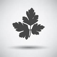 Image showing Parsley icon on gray background