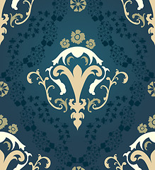 Image showing Damask seamless pattern