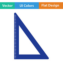 Image showing Flat design icon of Triangle