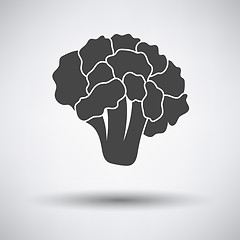 Image showing Cauliflower icon on gray background