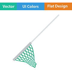 Image showing Flat design icon of Fishing net