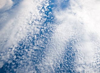 Image showing flight above the clouds