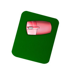 Image showing Wireless Mouse on Pad