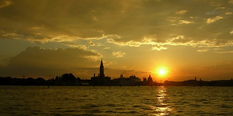 Image showing venice sunset