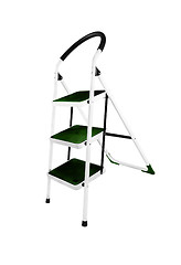 Image showing Aluminum step ladder isolated