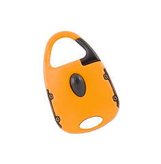 Image showing Orange lock for bag