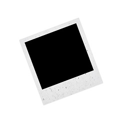 Image showing old Polaroid frame on white background