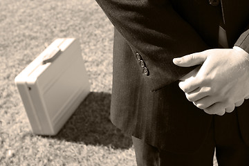 Image showing Businessman waiting