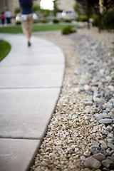 Image showing Woman walking