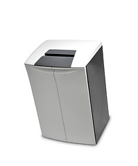 Image showing Office paper shredder, filled to capacity