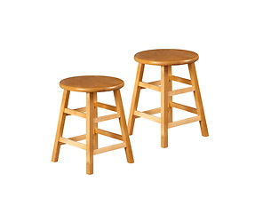 Image showing Small Stools in white background