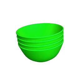 Image showing green plates