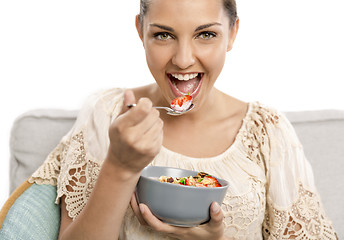 Image showing Eating healthy