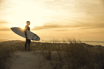 Image showing Searching for the swell