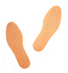 Image showing White shoe insoles