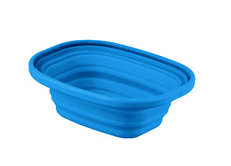 Image showing blue plastic food container