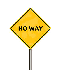 Image showing no way - sign