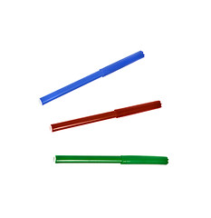 Image showing Colored markers isolated