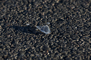 Image showing glass on the pavement