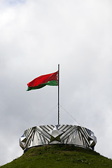 Image showing Belarusian flag, sky