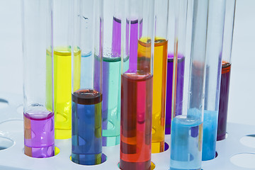 Image showing Abstract test tubes