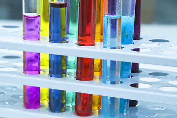 Image showing Abstract test tubes