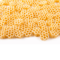 Image showing Raw pasta isolated on white background
