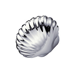 Image showing metal shell isolated on white