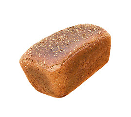 Image showing black bread isolated