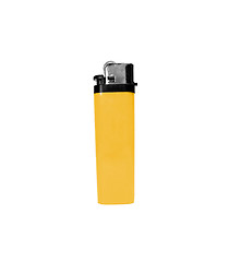 Image showing yellow lighter isolated on white