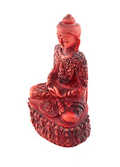 Image showing Red budha statue