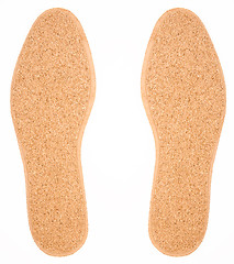 Image showing White shoe insoles