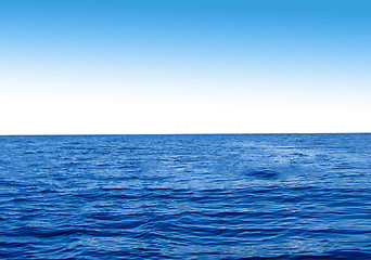 Image showing Blue sky and sea