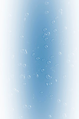 Image showing Blue water drops background texture