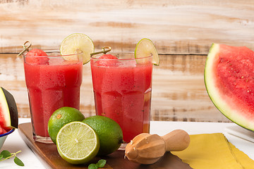 Image showing Watermelon smoothies