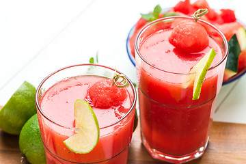 Image showing Watermelon smoothies