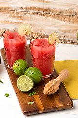 Image showing Watermelon smoothies