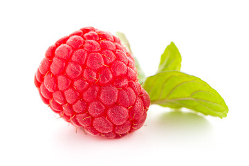 Image showing Raspberry fruit isolated