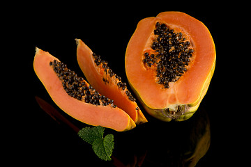 Image showing Fresh and tasty papaya