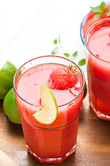 Image showing Watermelon smoothies